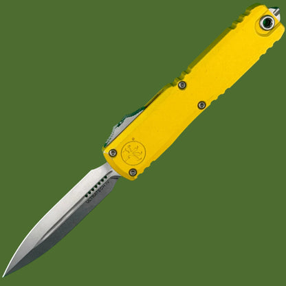 *Pre-Owned* Microtech Ultratech D/E Gen IV Yellow Stonewash Standard 11224-10YW