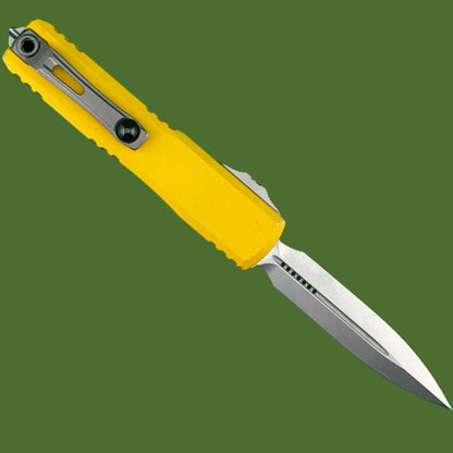*Pre-Owned* Microtech Ultratech D/E Gen IV Yellow Stonewash Standard 11224-10YW