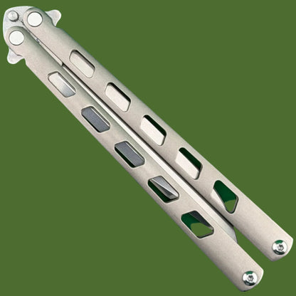 *Pre-Owned* Cold Steel Arc-Angel Clip Point Balisong Grey Aluminum
