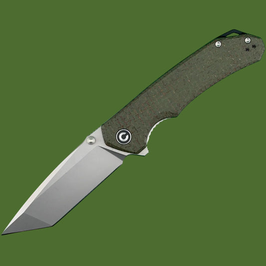 Civivi Brazen Tanto Linerlock Coarse Green Micarta