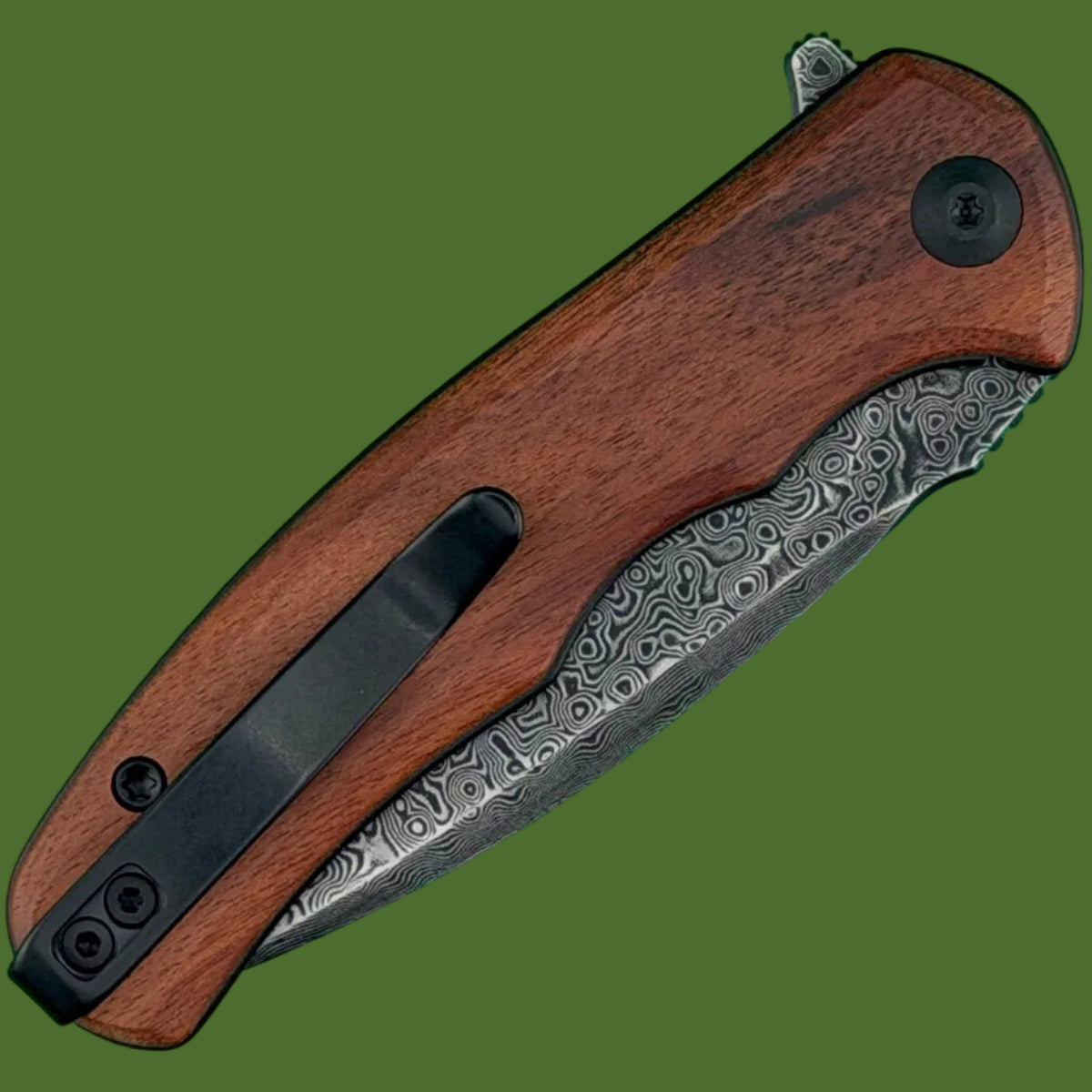 Civivi Mini Praxis Liner Lock Damascus Wood