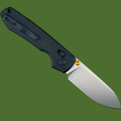 Vosteed Raccoon ModSwap Crossbar Lock (Black Micarta/Stonewash Blade)