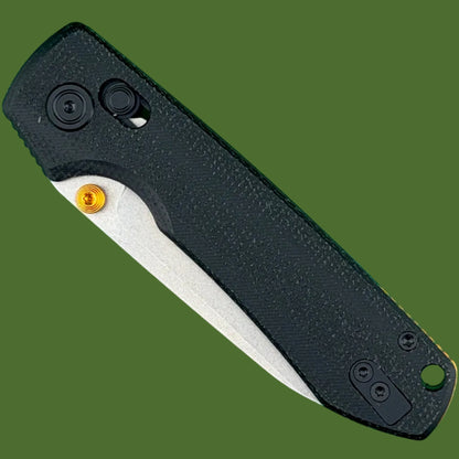 Vosteed Raccoon ModSwap Crossbar Lock (Black Micarta/Stonewash Blade)