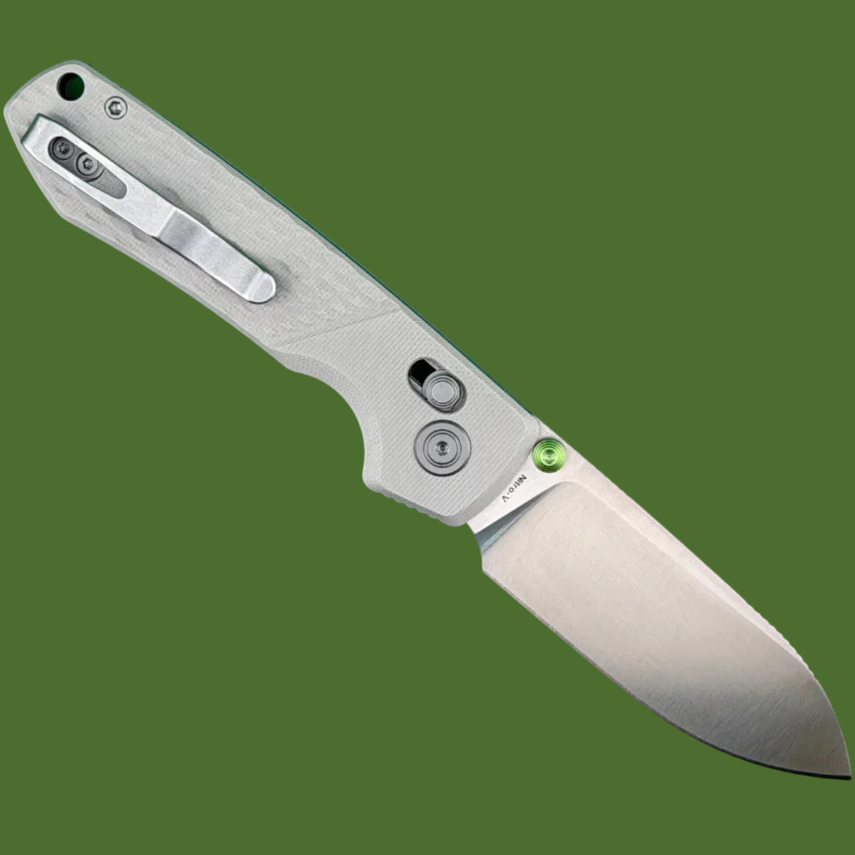 Vosteed Raccoon ModSwap Crossbar Lock (Grey G-10, Satin Blade)
