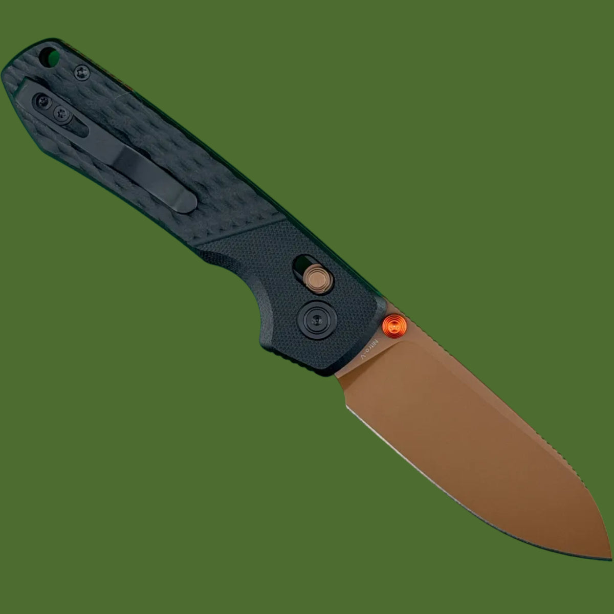 Vosteed Raccoon ModSwap Crossbar Lock (Black G-10, Copper Dune Blade)