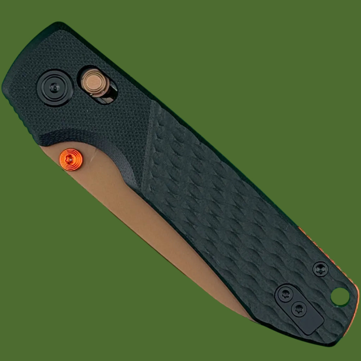 Vosteed Raccoon ModSwap Crossbar Lock (Black G-10, Copper Dune Blade)
