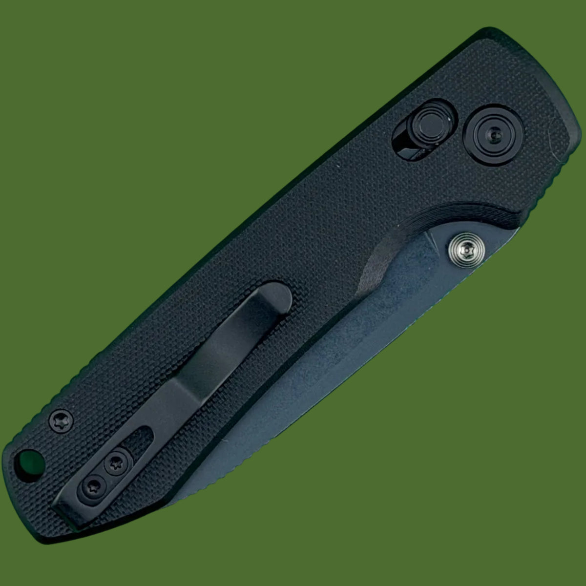 Vosteed Raccoon ModSwap Crossbar Lock (Black G-10, Blue Stonewash Blade)