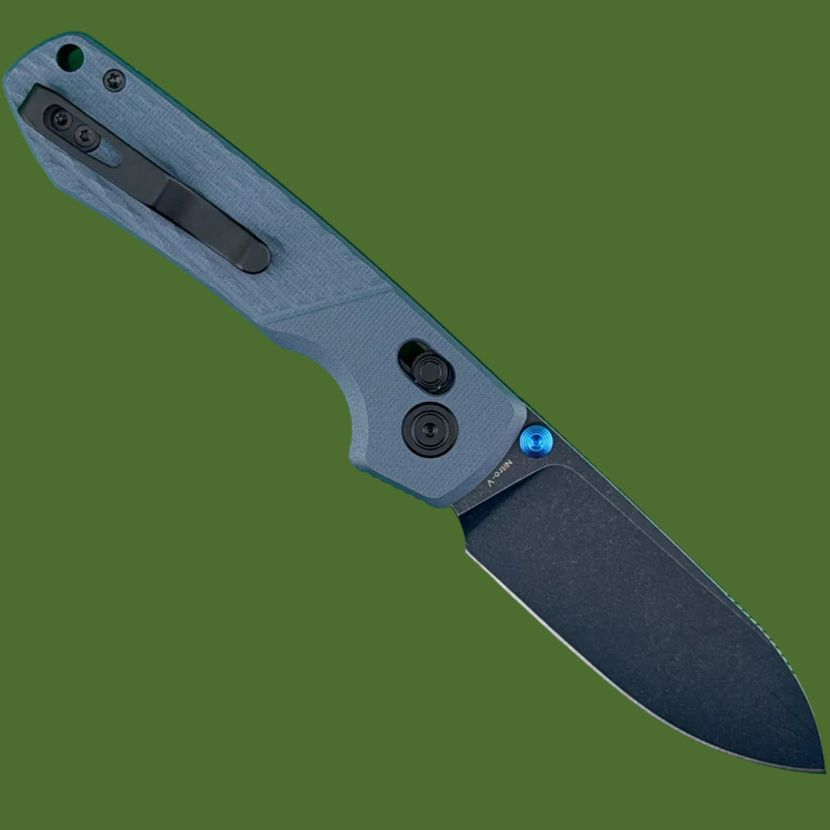 Vosteed Raccoon ModSwap Crossbar Lock (Blue G-10, Blue Stonewash Blade)