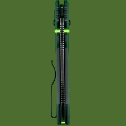 Vosteed Raccoon ModSwap Crossbar Lock (Green G-10, Black Stonewash Blade)