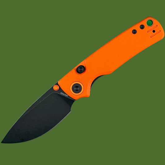 Vosteed Porcupine Top Linerlock (Orange G-10, Black Stonewash Blade)