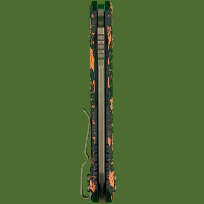 Microtech MSI S/E Tri-Grip Polymer Orange Leaves Bronzed Apocalyptic Standard 210T-13APPMOL