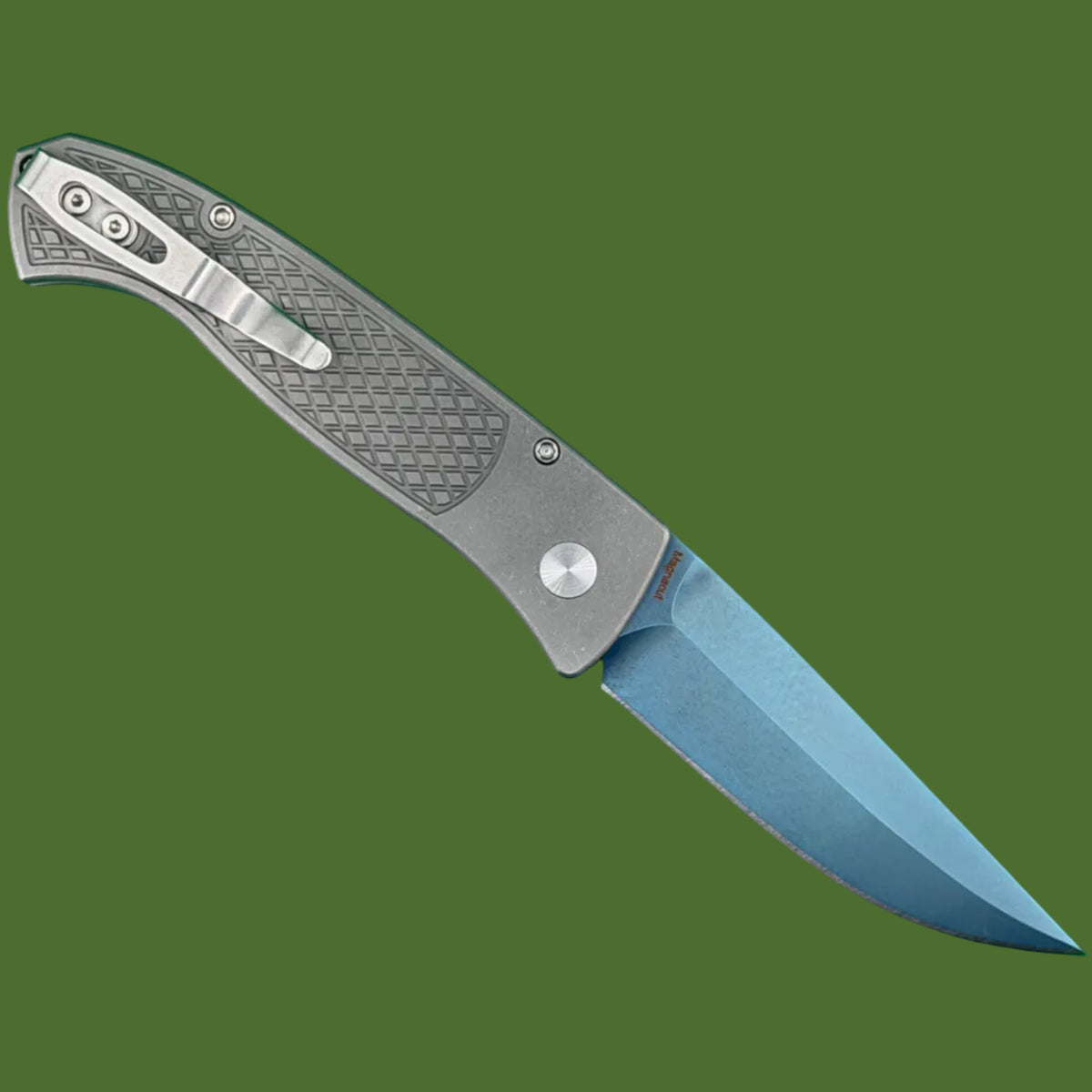 Protech 2026 Brend Classic Auto Custom 002 (Sapphire Blue Blade, Stainless Steel Handle)