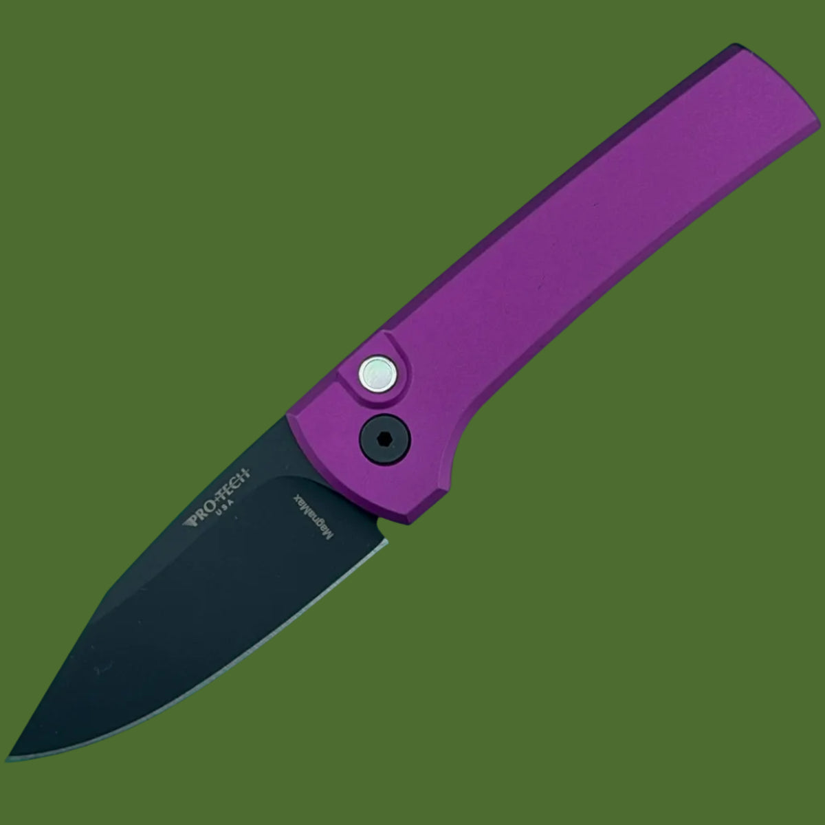 Protech Scapegoat Auto Blade Show West Limited Edition (Purple Handle, DLC Blade)