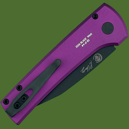 Protech Scapegoat Auto Blade Show West Limited Edition (Purple Handle, DLC Blade)
