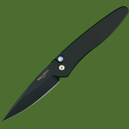 Protech Newport Auto Blade Show West Limited Edition (Black Handle, DLC Blade)