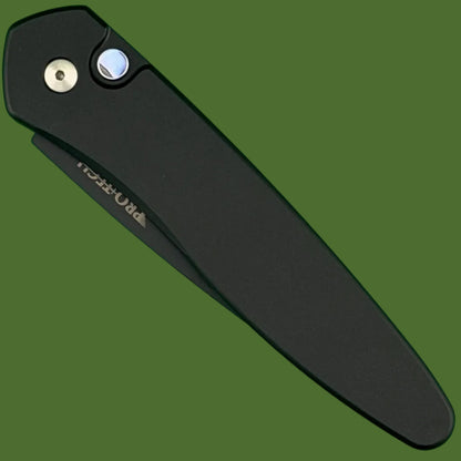 Protech Newport Auto Blade Show West Limited Edition (Black Handle, DLC Blade)