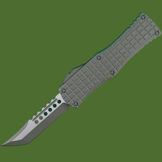 *Pre-Owned* Microtech Hera Hellhound Frag Signature Series Forest Green Cerakote