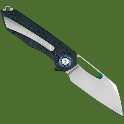 *Pre-Owned* Eutsler Mini Neutralizer Framelock Black Titanium Timascus Pivot Collars