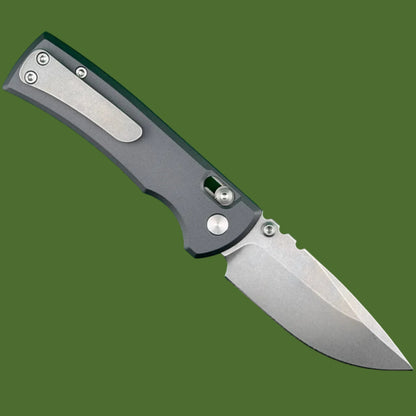 Chaves X-Lock Redencion Drop Point (Grey Aluminum Handle, Stonewash Blade)