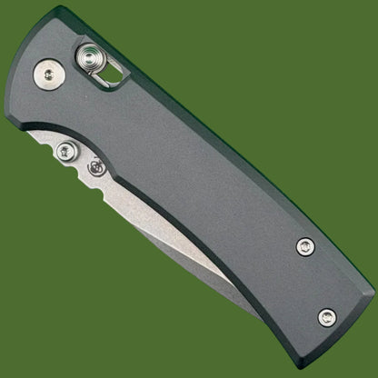 Chaves X-Lock Redencion Drop Point (Grey Aluminum Handle, Stonewash Blade)