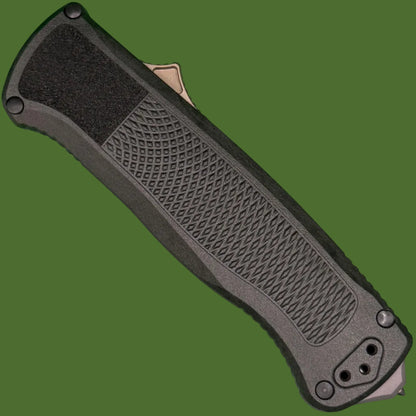 Benchmade Shootout Drop Point OTF (Tan Blade, Black Handle) 5371FE