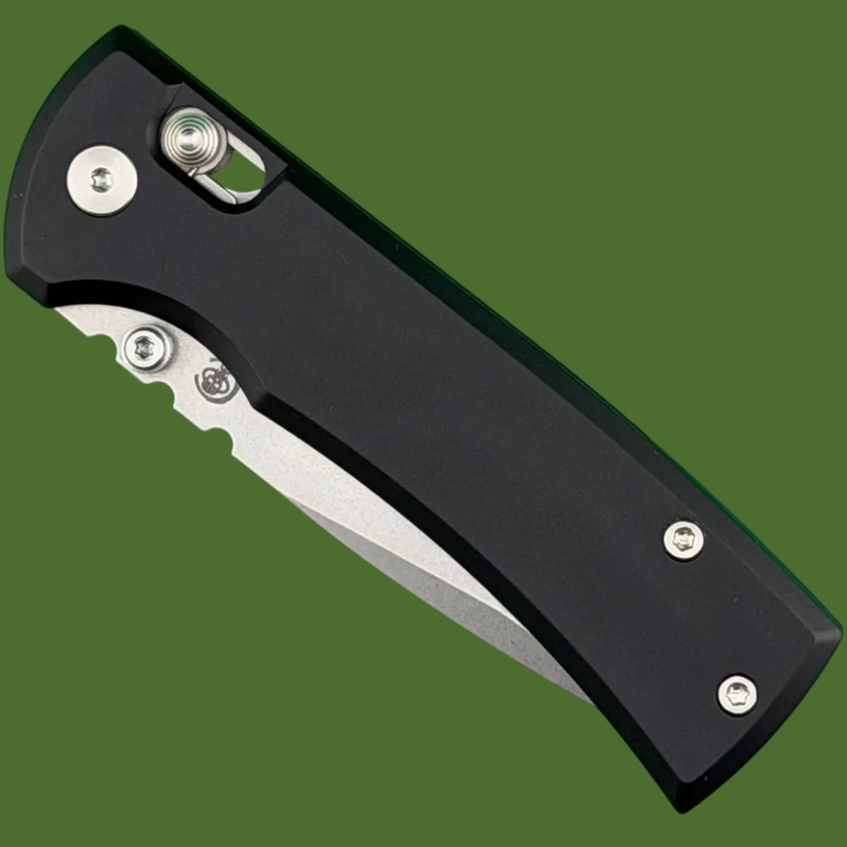 Chaves X-Lock Redencion Drop Point (Black Aluminum Handle, Stonewash Blade)