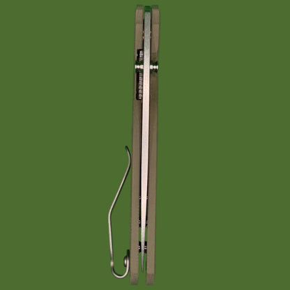 TRM Neutron 2 Linerlock OD Green Turtle Shell Flat G-10