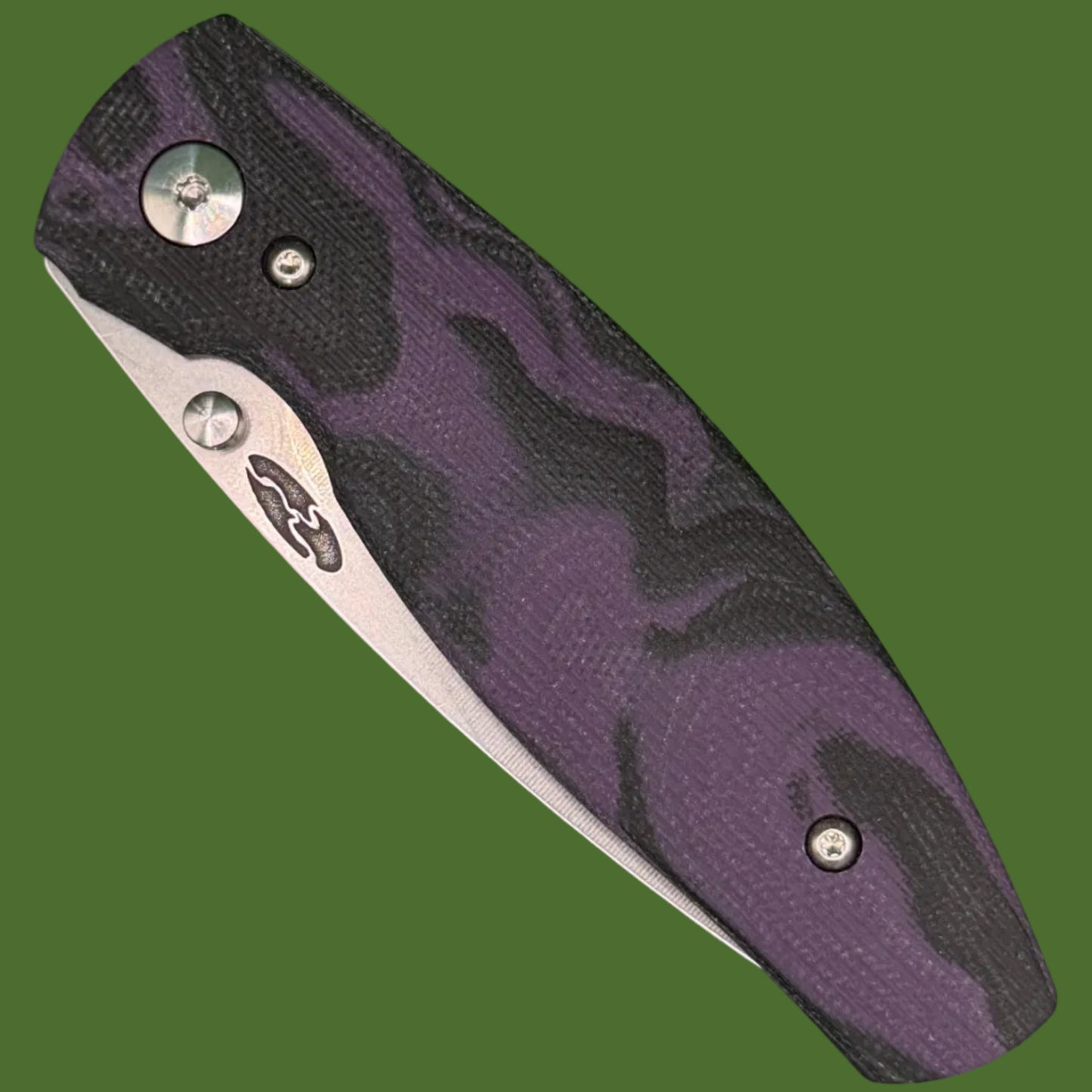 TRM Neutron 2 Linerlock 3D Concord Grape Burl G-10