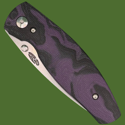 TRM Neutron 2 Linerlock 3D Concord Grape Burl G-10