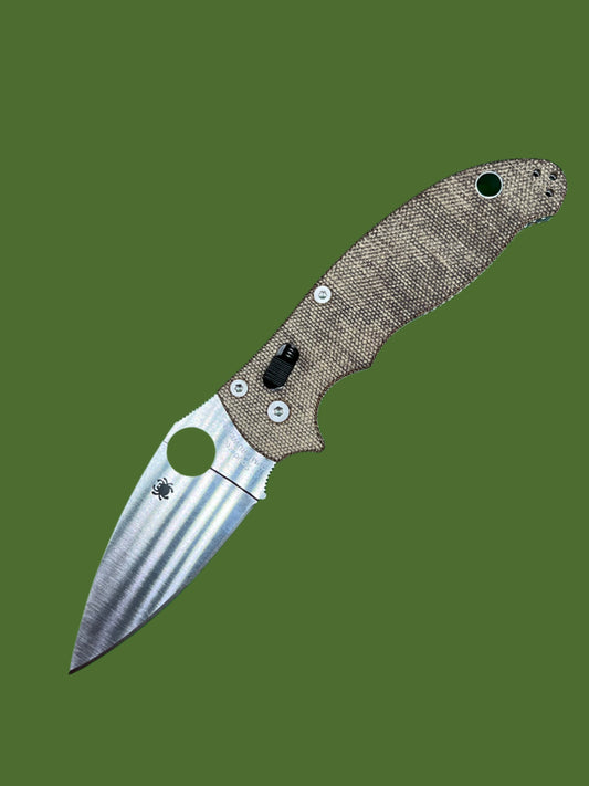 Spyderco Manix 2 (Cruwear Blade, Brown Micarta Handle)