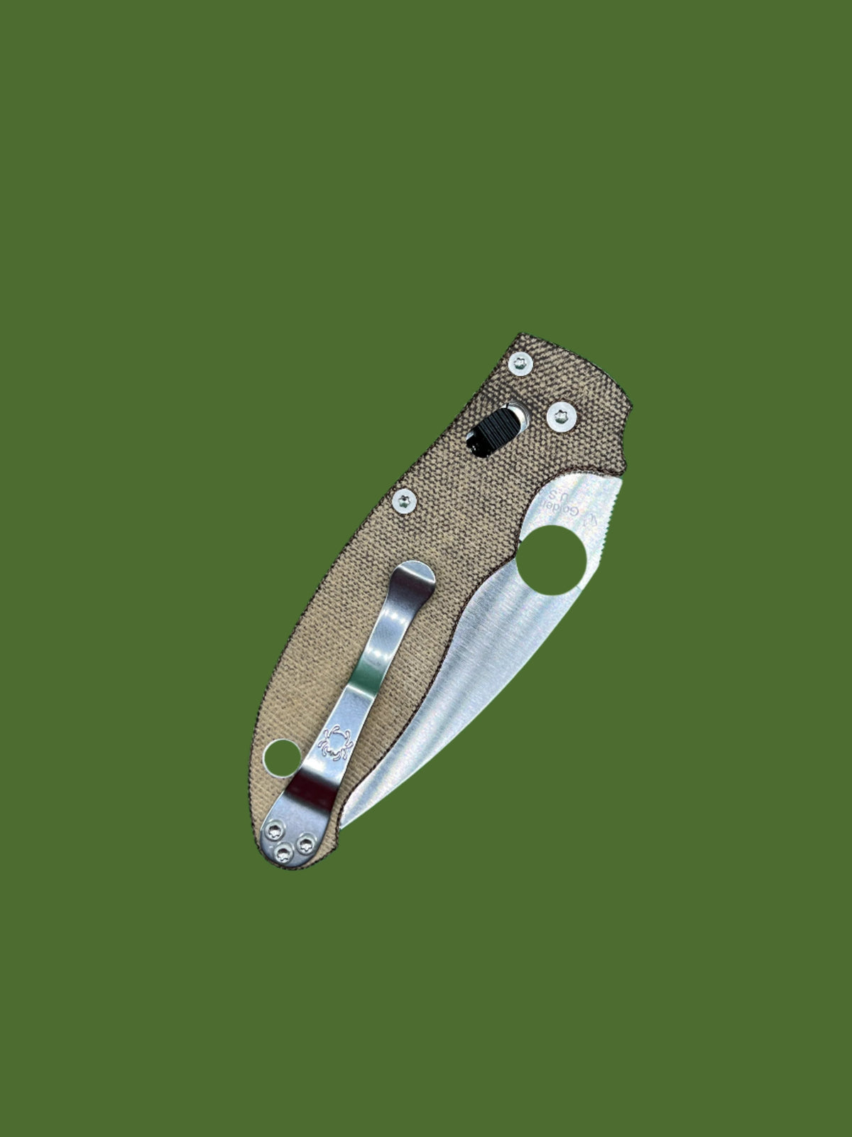 Spyderco Manix 2 (Cruwear Blade, Brown Micarta Handle)