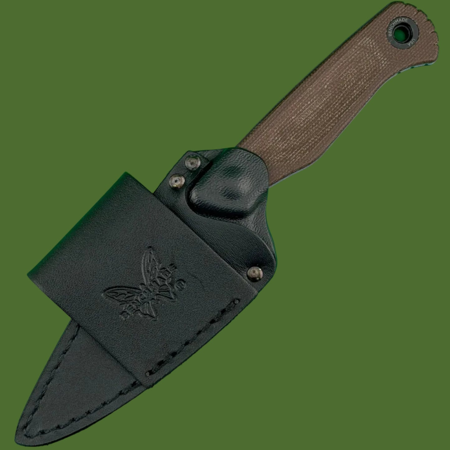 Benchmade Dacian Fixed Blade Blue Blade Brown Micarta 203BT-03