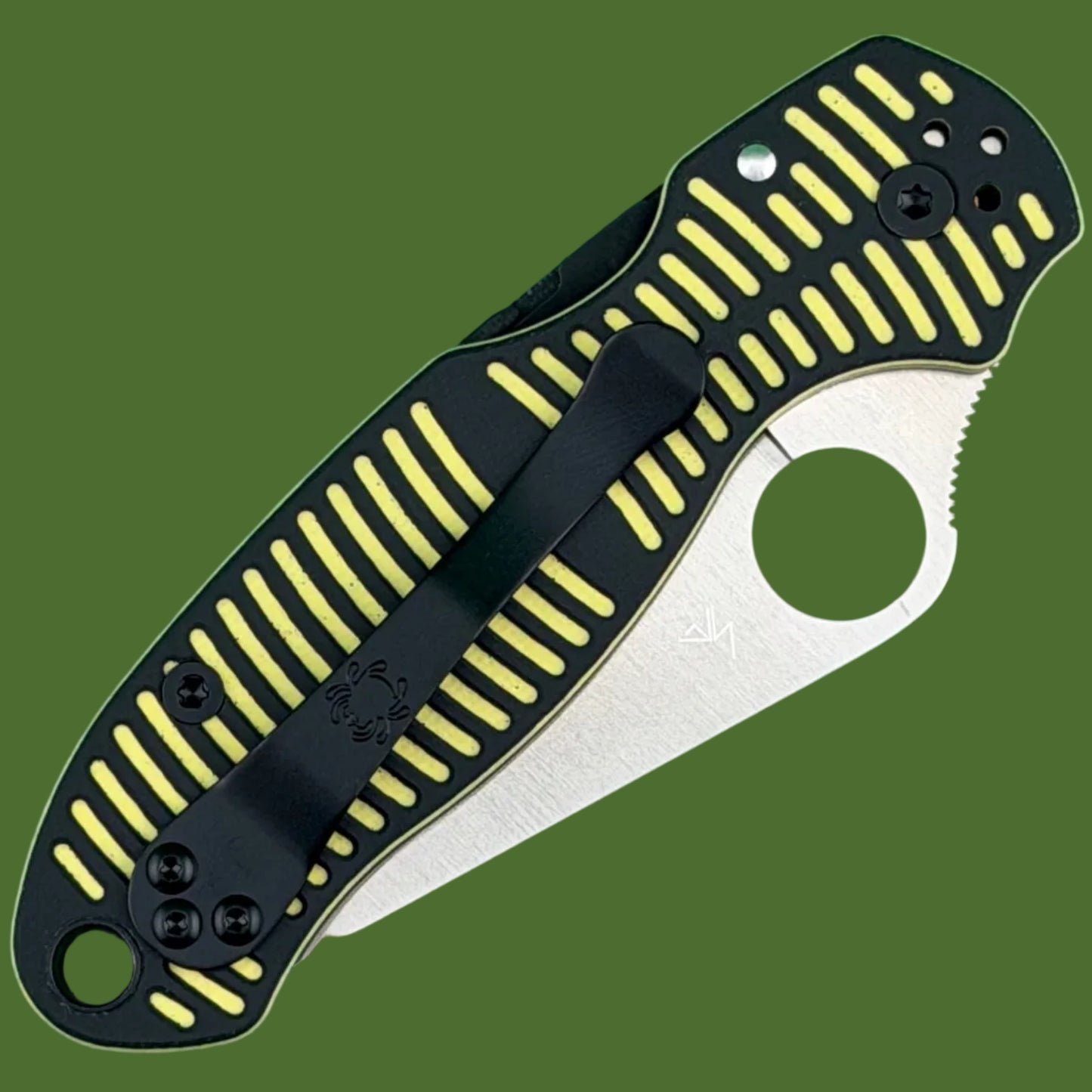 Spyderco Para 3 Salt Series Yellow/Black G-10 Magnacut