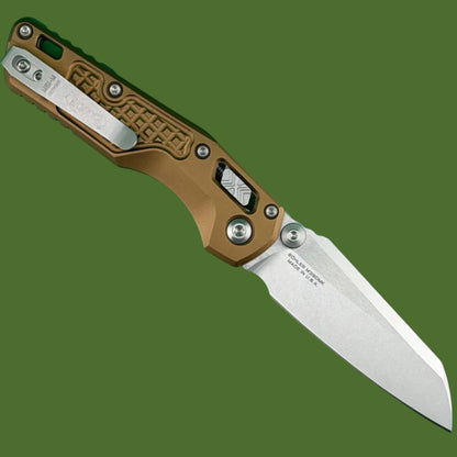 Microtech MSI Mini S/E Frag Tan Aluminum Stonewash Standard 210M-10FRTA