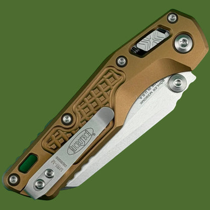 Microtech MSI Mini S/E Frag Tan Aluminum Stonewash Standard 210M-10FRTA