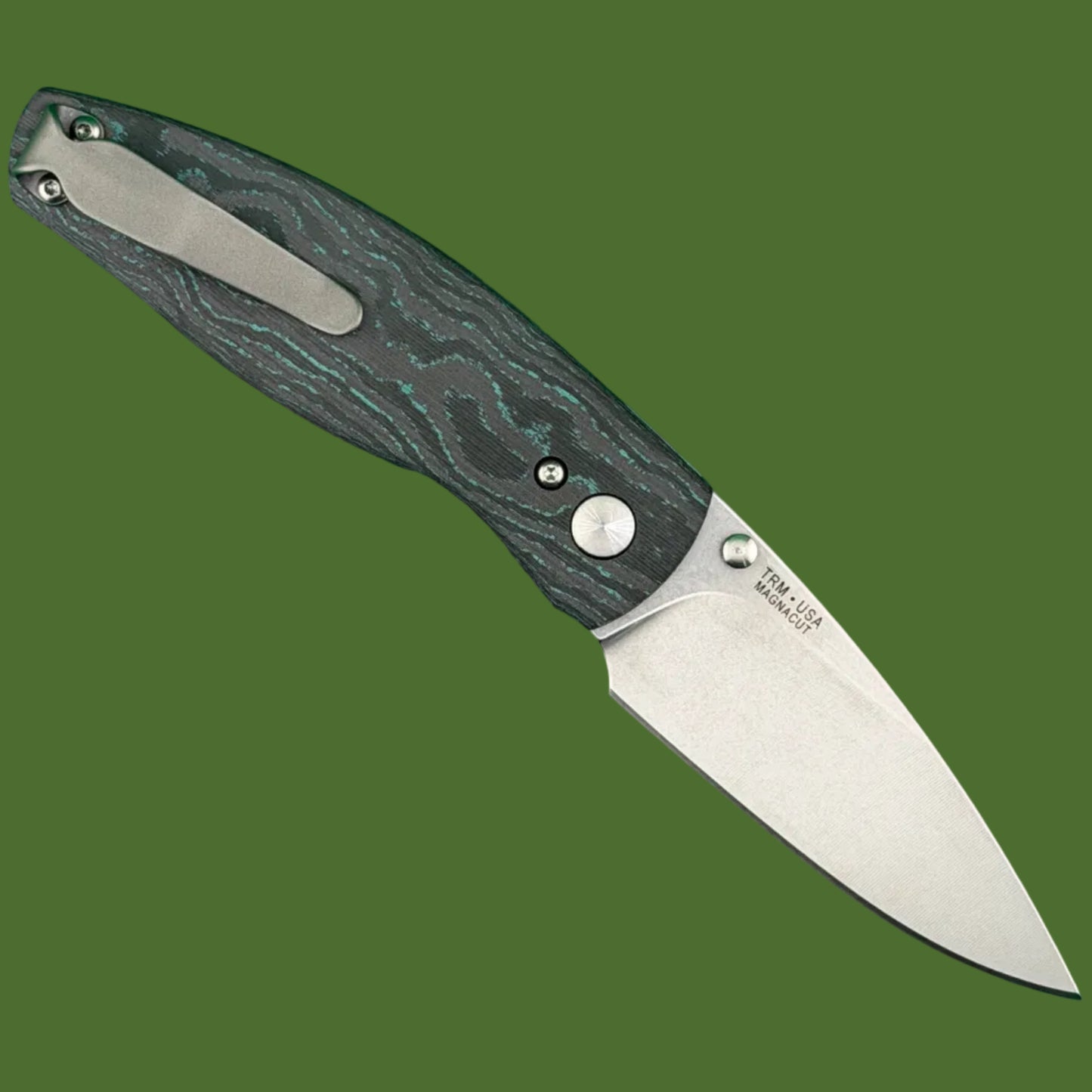 TRM x Springfield EDC Exclusive Neutron 2 3D Brittany Blue CamoCarbon (Magnacut Blade)