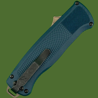 Benchmade Shootout OTF Crater Blue Grivory 5370FE-01