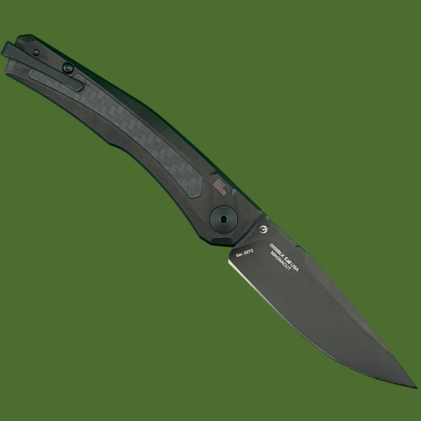 Zero Tolerance ZT0556BLK Auto Black Titanium/Carbon Fiber
