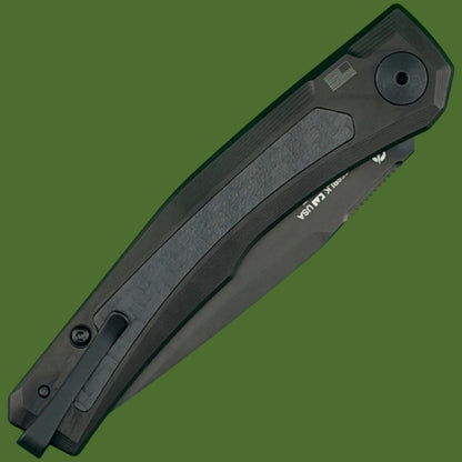 Zero Tolerance ZT0556BLK Auto Black Titanium/Carbon Fiber