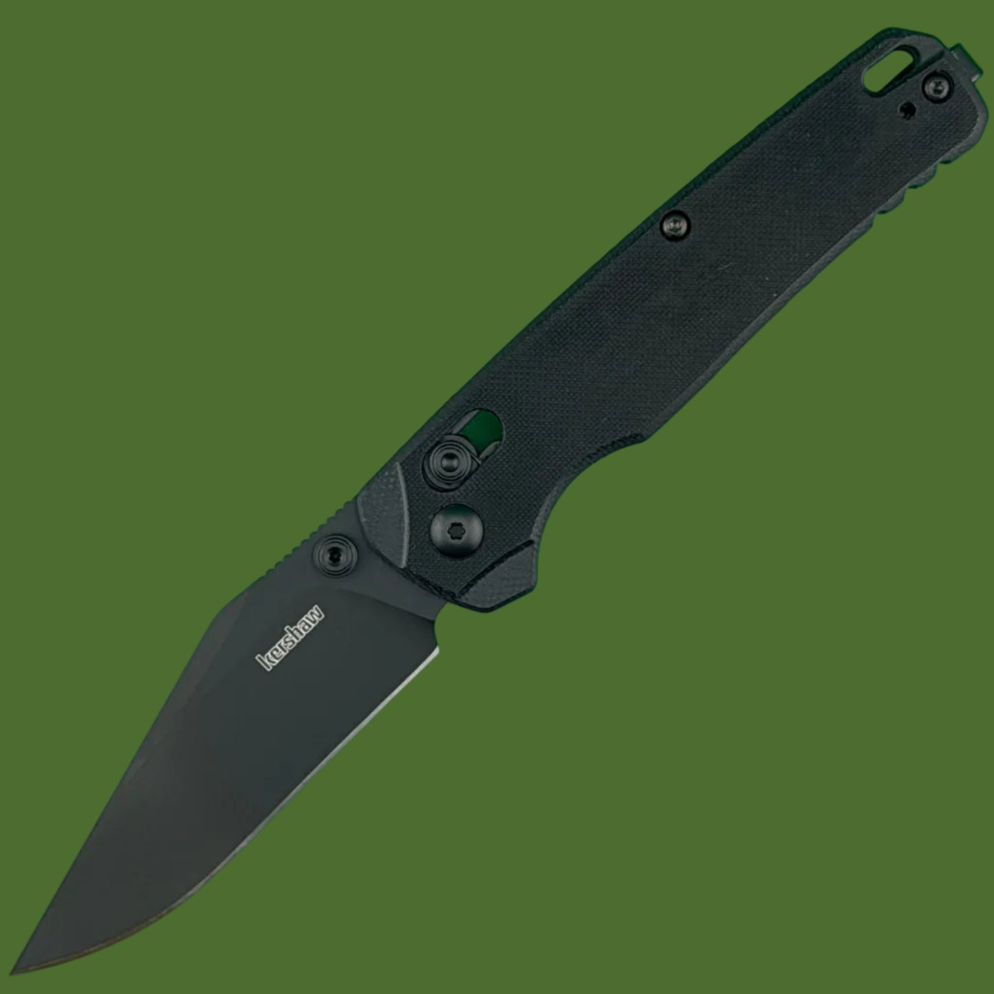 Kershaw Bel Air Clip Point DuraLock Black G-10 6106BLK
