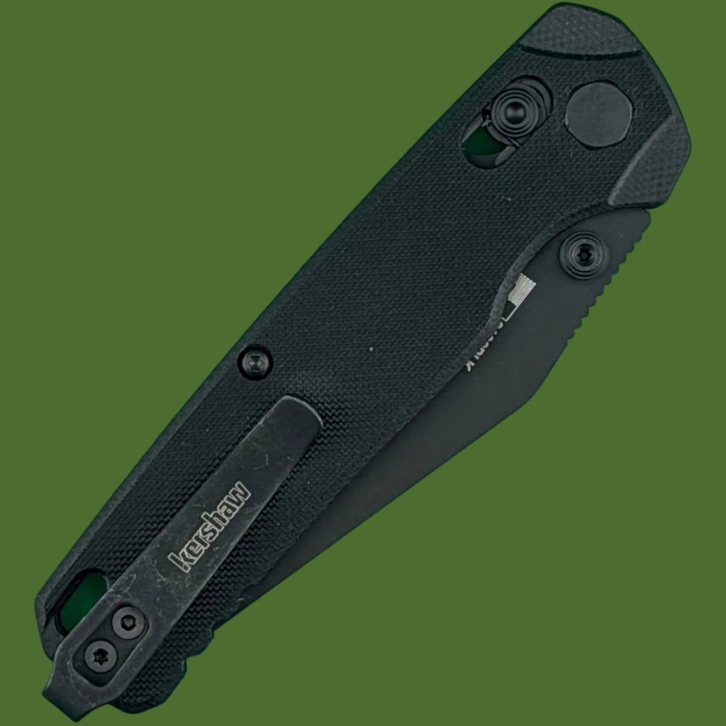 Kershaw Bel Air Clip Point DuraLock Black G-10 6106BLK