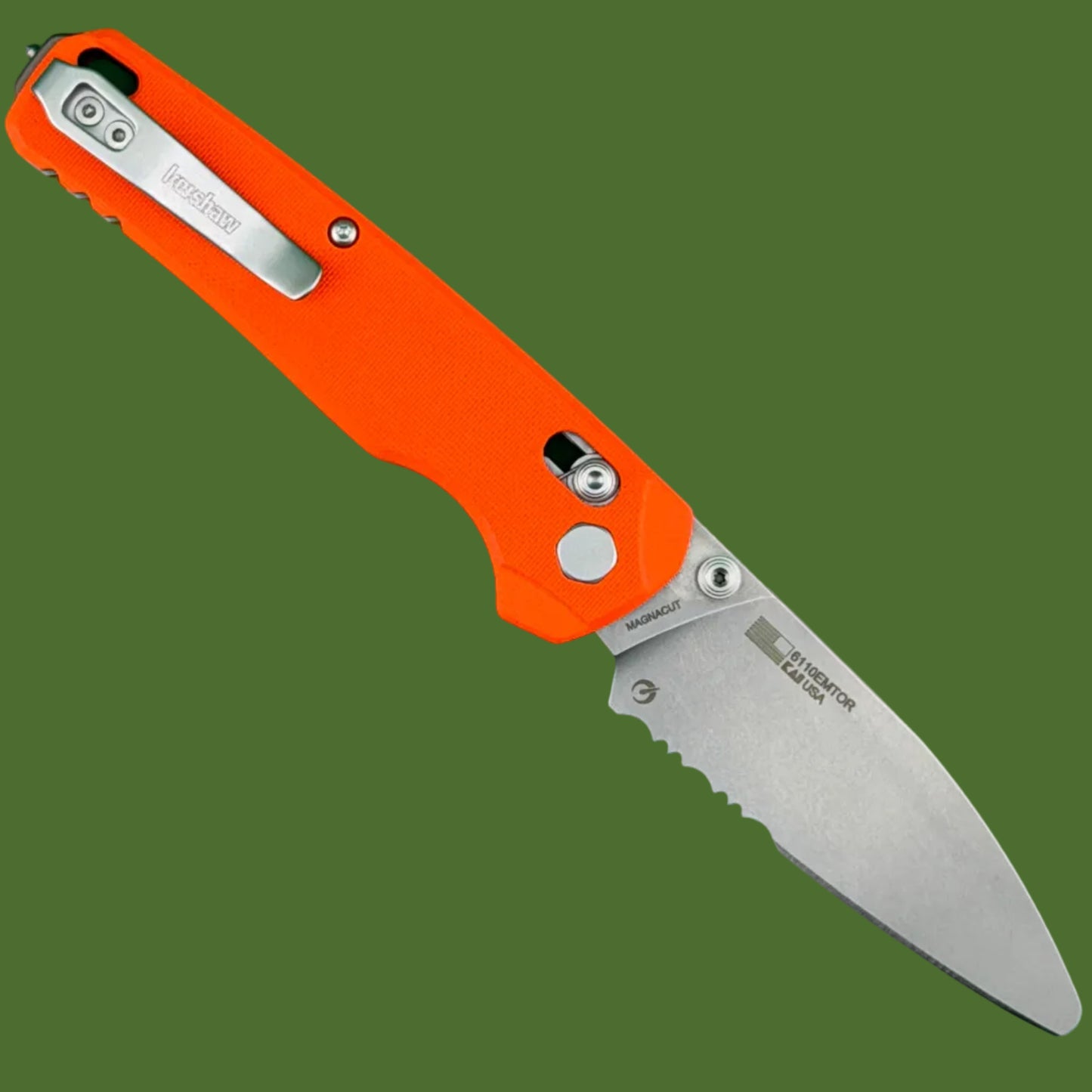 Kershaw Bel Air XL EMT DuraLock Orange G-10 6110EMTOR