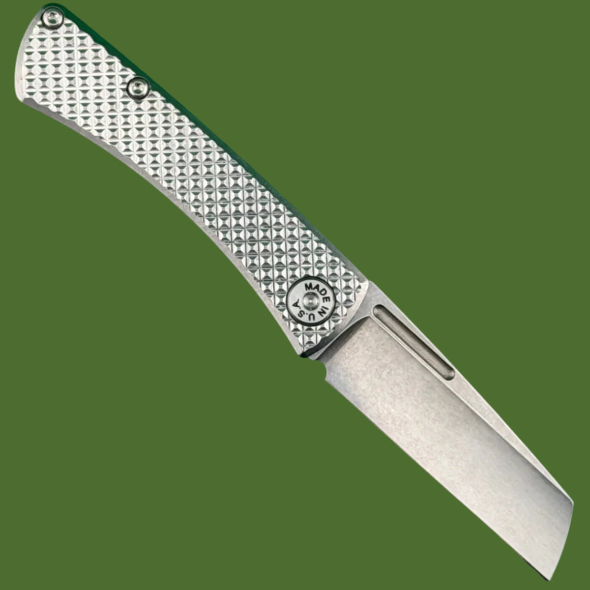 American Blade Works Slip Joint Diamond Pattern (Titanium)