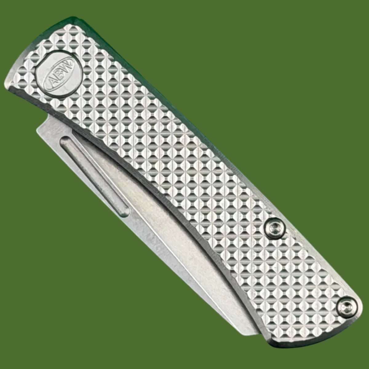 American Blade Works Slip Joint Diamond Pattern (Titanium)