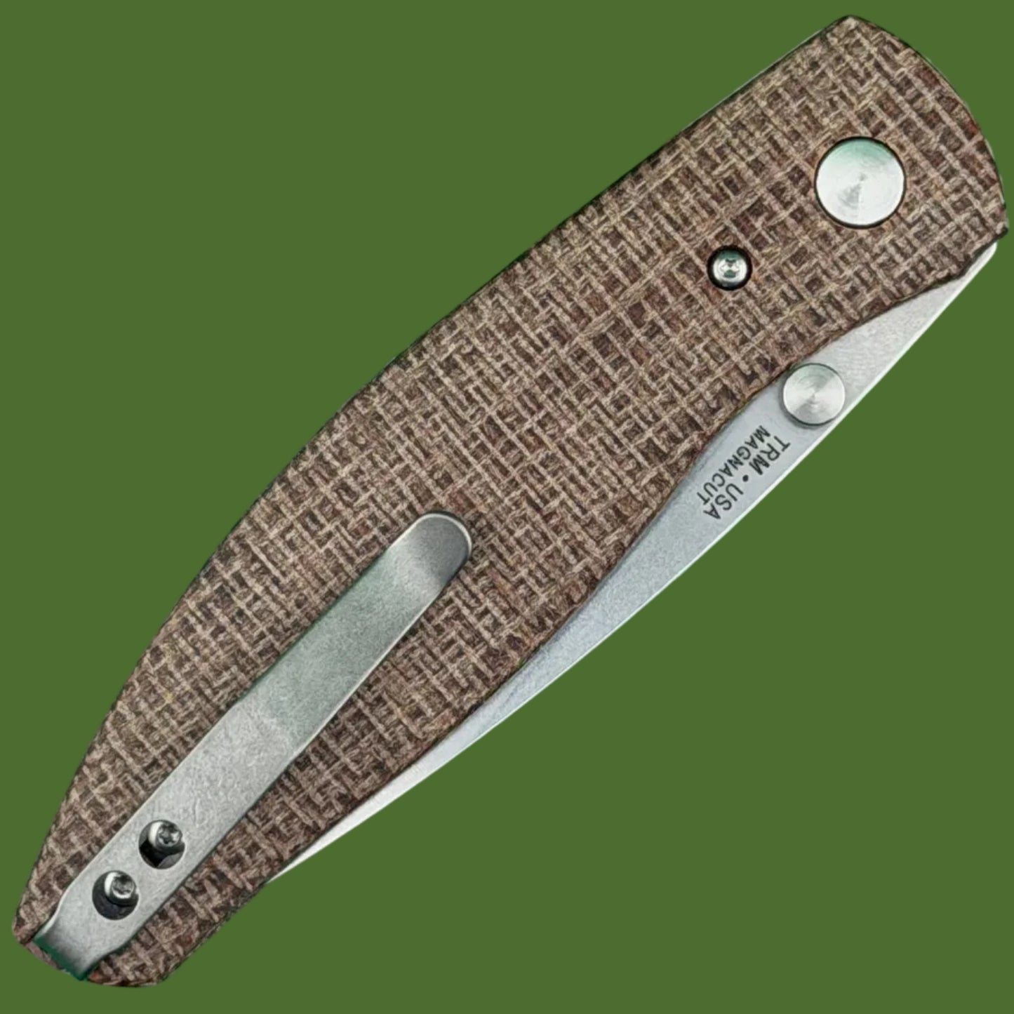 TRM Atom Magnacut 3D Burlap Micarta