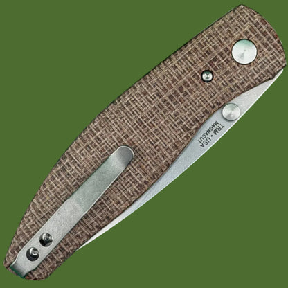 TRM Atom Magnacut 3D Burlap Micarta