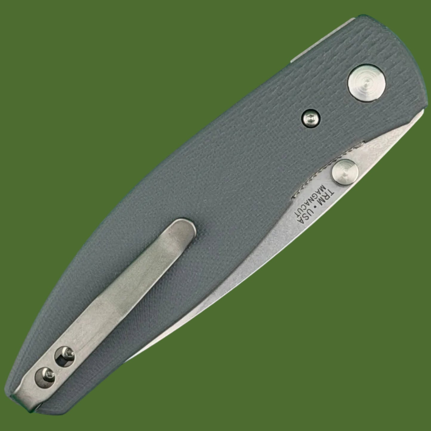 TRM Atom Magnacut 3D Lizard Skin Slate Grey G-10