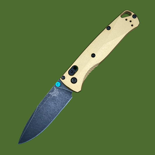 Benchmade Bugout 535BK-07 (Burnt Brass Aluminum Handle)