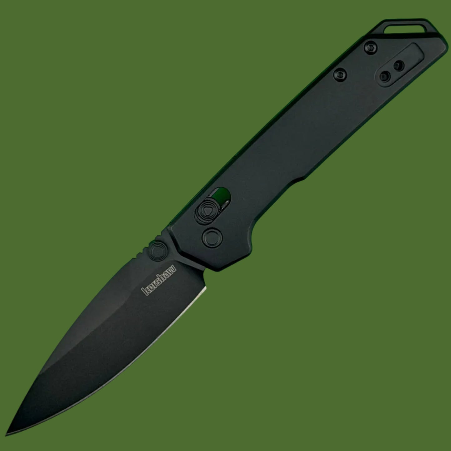 Kershaw Mini Iridium DuraLock Ice Black Aluminum 2051BLK