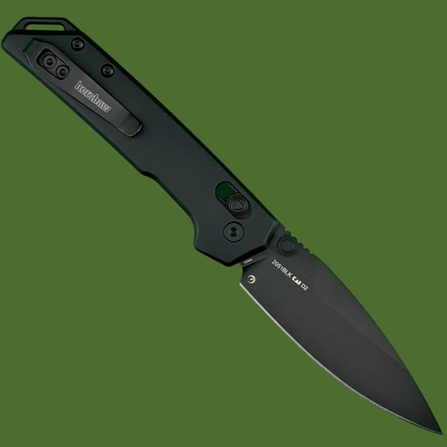 Kershaw Mini Iridium DuraLock Ice Black Aluminum 2051BLK